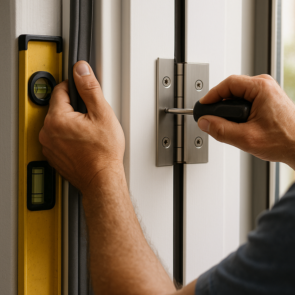 Impact-rated French door and front door installation for hurricane protection